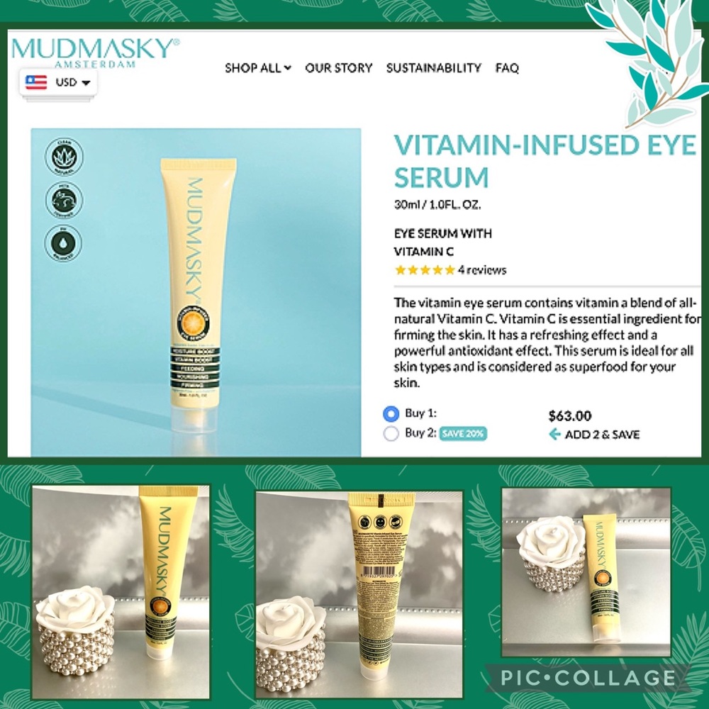 🌿NEW Mudmasky Vitamin Infused Eye Serum🌿